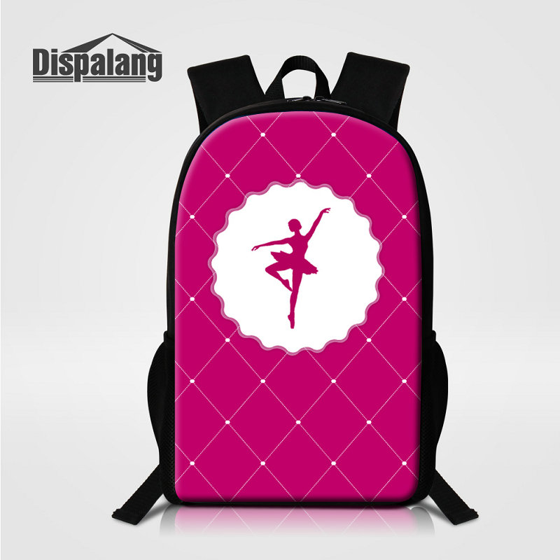 

Cute Dancing Ballet Girls Toe Pattern School Bags For Girls Women Fashion Outdoor Shoulder Bag 16 Inch Large Backpack To School Lady Rugtas, As the picture show