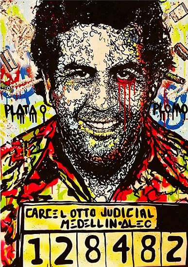 

Alec Monopoly Handpainted & HD Print Graffiti Street Art oil painting Pablo Escobar,On Canvas High Quality Home Decor Wall Art Multi Size