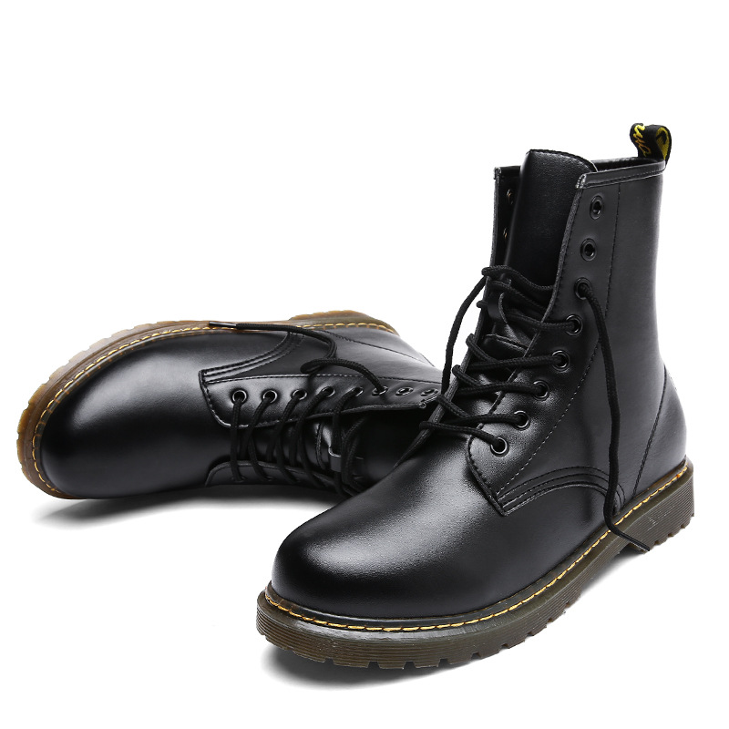 Autumn and winter locomotive Korean version of the trend Martin boots England new Korean fashion campus student youth high boots