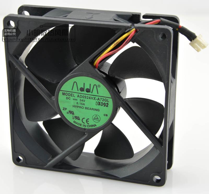 ADDA AD0624HB-A72GL 6025 24v 0.15A 6CM 3-wire inverter cooling fan 