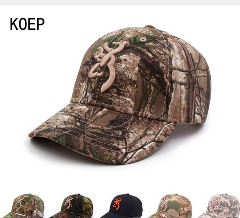 

KOEP Browning Camo Baseball Cap Fishing Caps Men Outdoor Hunting Camouflage Jungle Hat Airsoft Tactical Hiking Casquette Hats, Other