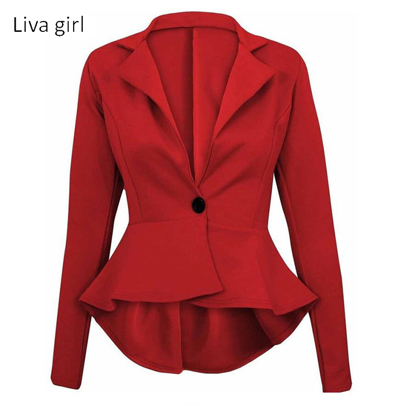 

Fashion Women' One Button Slim Casual Business Blazer Suit Jacket Coat Outwear Y3, Black