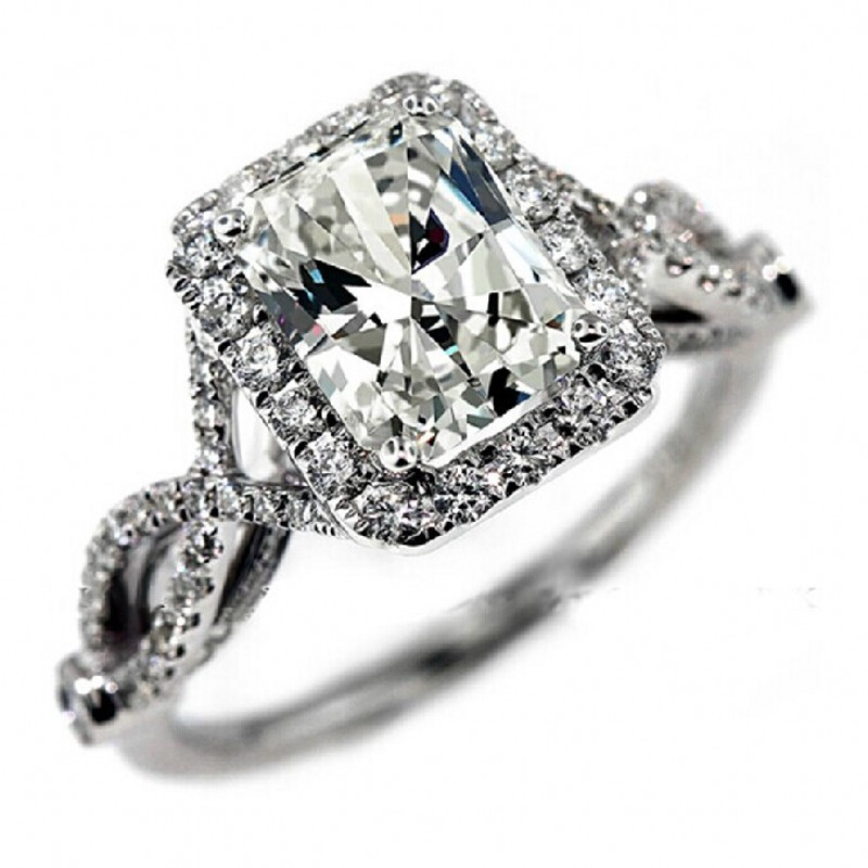 

choucong Antique Jewelry Diamond 925 Sterling Silver Engagement Wedding Ring Sz 5-11 Free shipping Gift