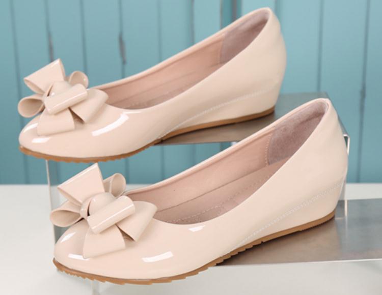 

Free send 2018 autumn new style Middle heel Slope heel Shallow mouth women's shoes, Black