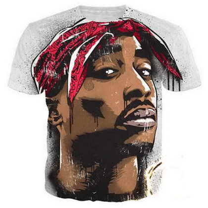

Tupac 3D Funny Tshirts New Fashion Men/Women 3D Print Character T-shirts T shirt Feminine Sexy Tshirt Tee Tops Clothes ya211, Brown