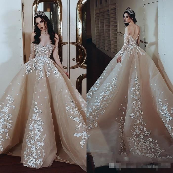 bridal train dresses