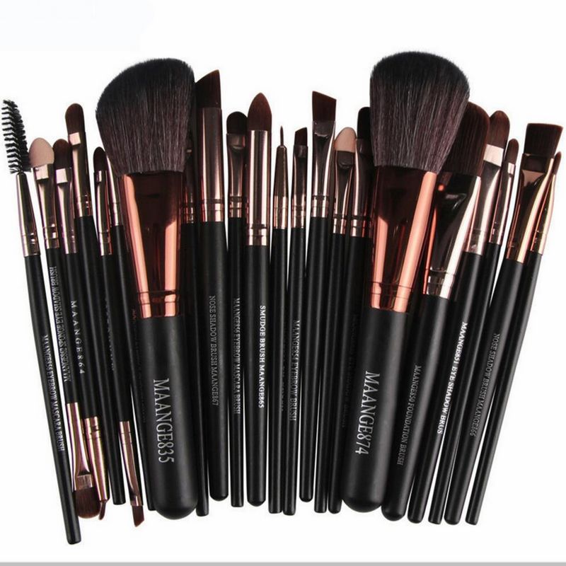 

MAANGE Pro 22Pcs Makeup Brushes Cosmetic Foundation Powder Blush Eyeshadow Eyeliner Lip Beauty Make up Brush Tools Maquiagem 50sets/lot DHL
