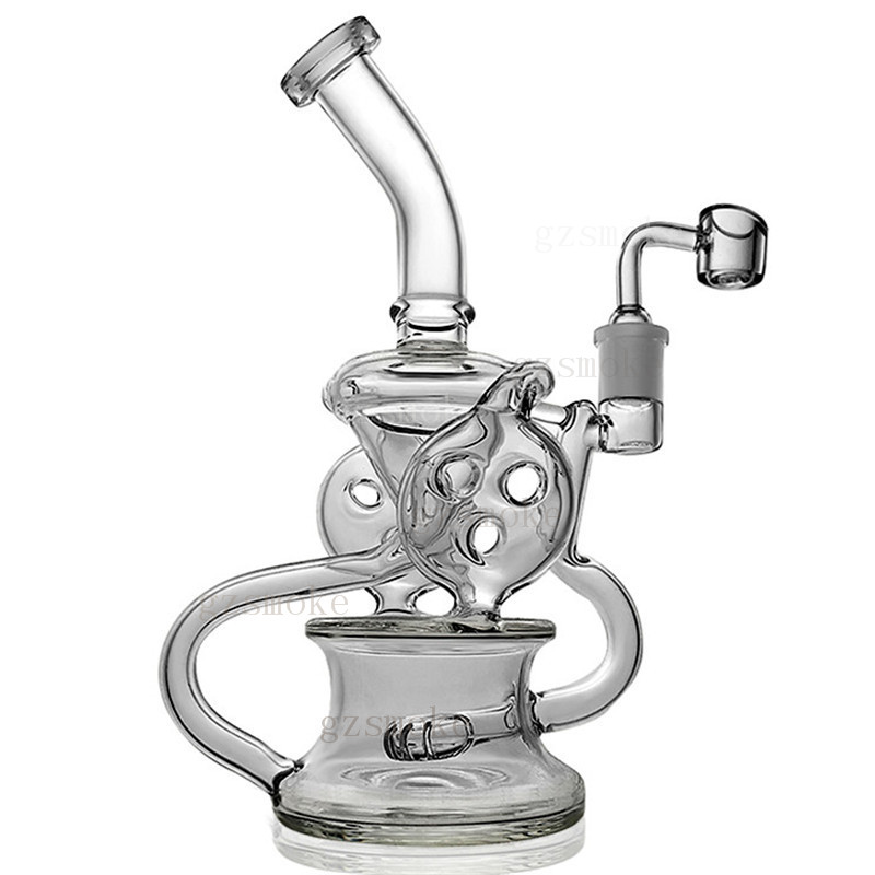 

Oil Rig Water Bong Biscuit Hitman Hookahs Quartz Pipe Heady Recycler Accessories Pipes Bubbler Dab Rigs Bongs Banger Smoking Glass Vrqow