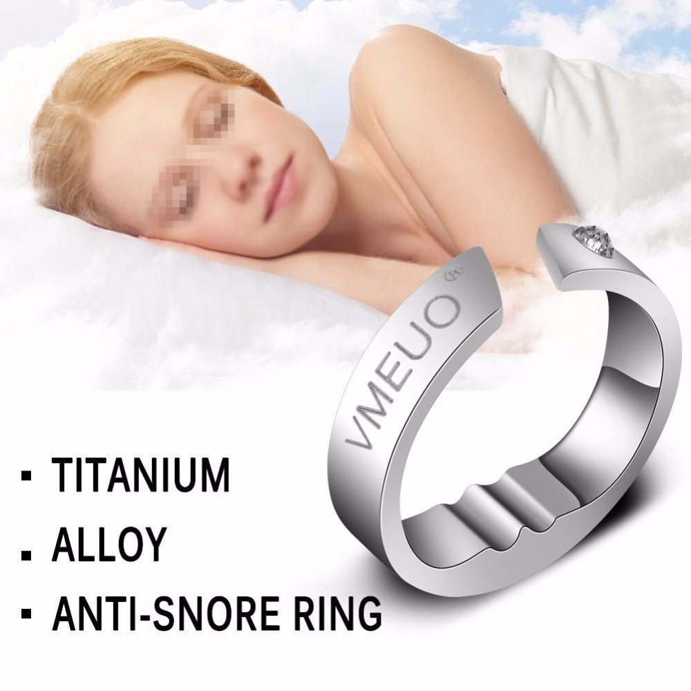 

1 pcs Anti Snoring Ring Stopper Sleeping Breath Aid Acupressure Treatment Stop Snore Device Health Care Finger Jewelry Ring Y1891205