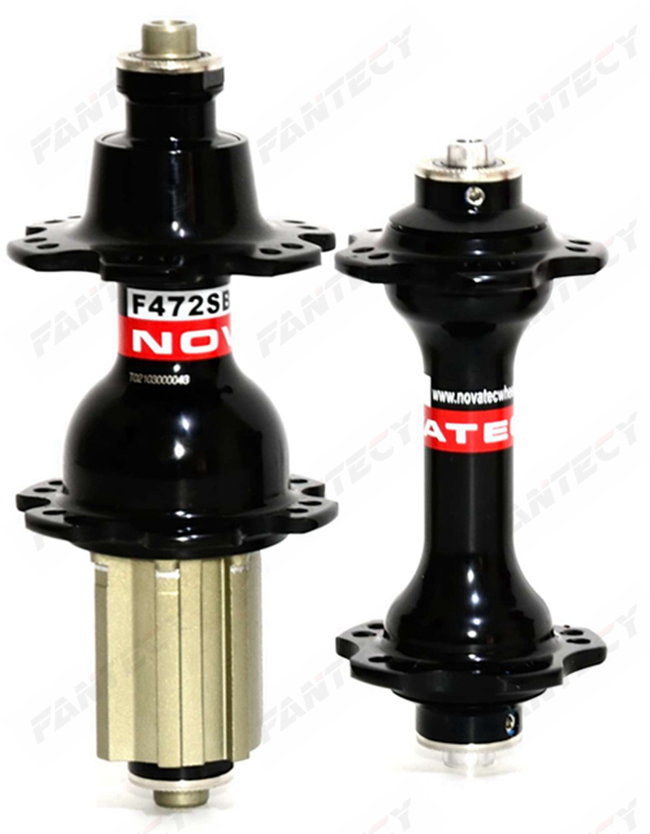 

Novatec A271SB/F372SB-BK road bike hubs Front 112g Rear 270g black /red Shiman/campy 9/10/11s 20/24H free quick release