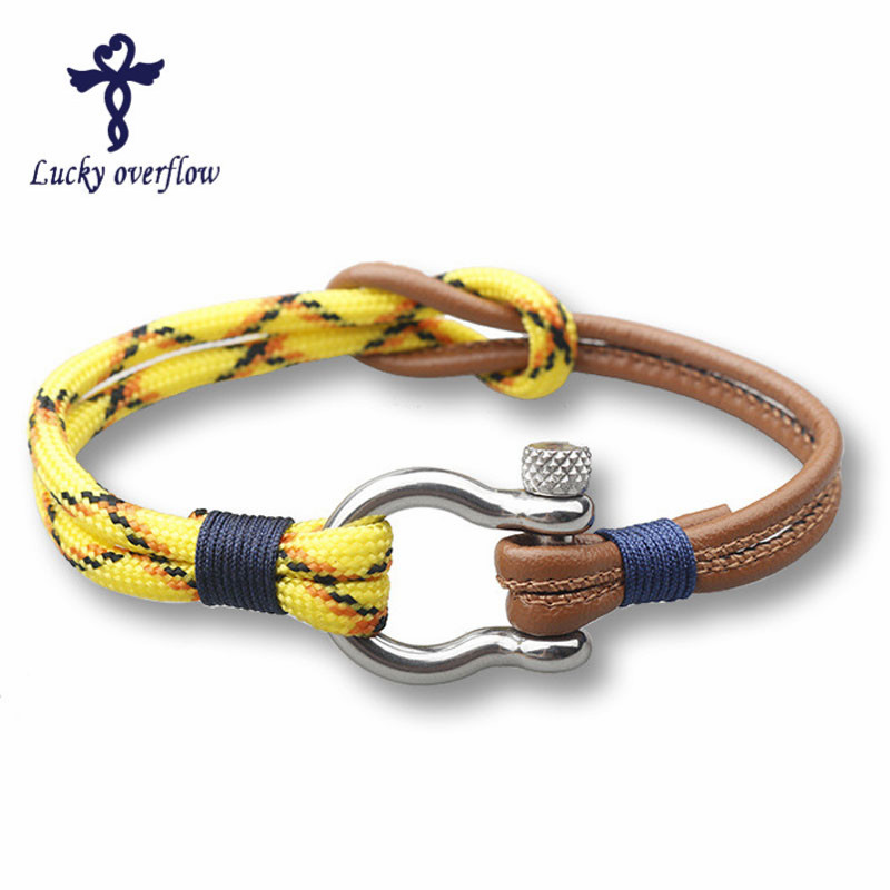 2018 Nouvelle Mode Hommes Bracelet 2018 Couple Bracelets Pour Femmes Sport Crochets Marine Style Multicouche Corde Marin Cadeau Espoir Femme