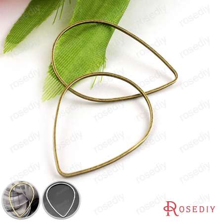 

(25771)50PCS 30*21MM Brass Antique Bronze Drop Closed Rings Jump Rings Jewelry Findings Accessories Wholesale