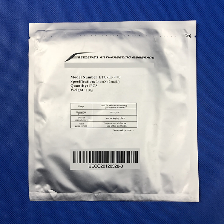 

Fat Freezing Machine Use Anti Freezing Membranes Pad 28*28cm 34*42cm for Cold Weight Loss Fat Freeze Treatment Cool Pad Therapy CE/DHL