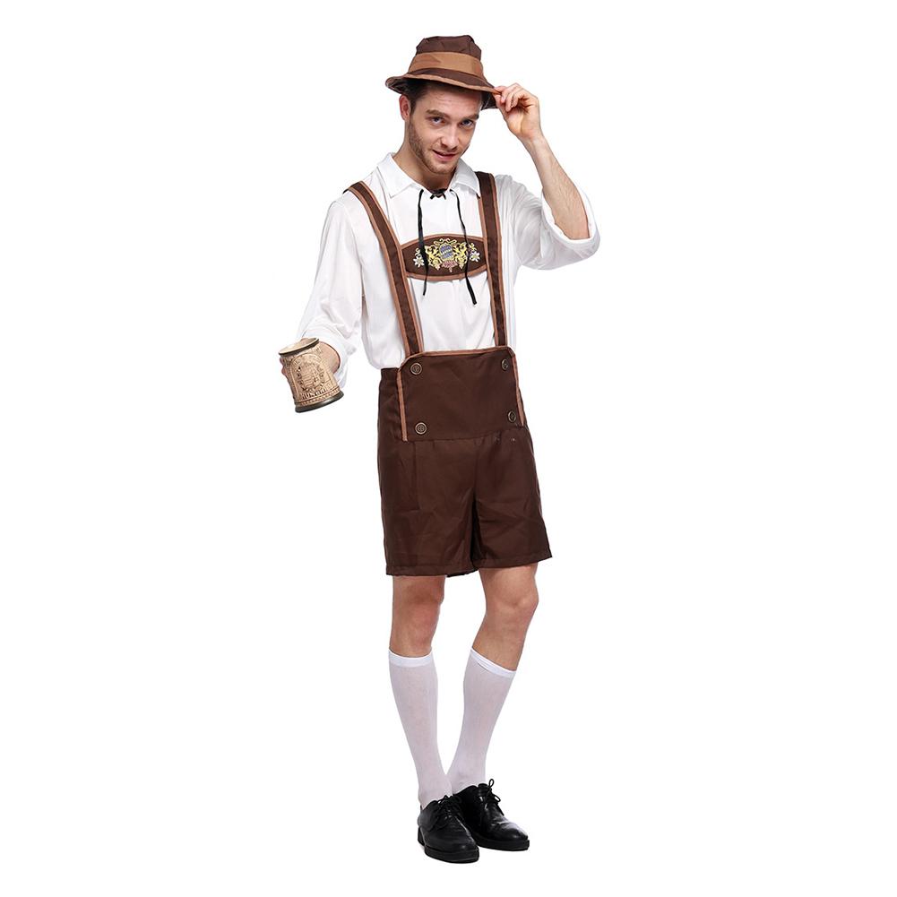 

Oktoberfest Halloween Costume Adult's Stage Performance Clothing For Men, As pic