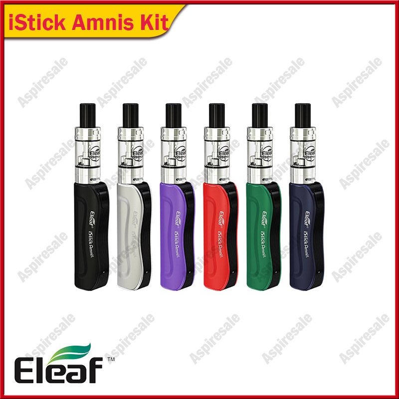 

Eleaf iStick Amnis Starter Kit With 30w iStick Amnis Box Mod GS Drive Atomizer 2ml New GS Air Mesh Coil 100% Original, Black