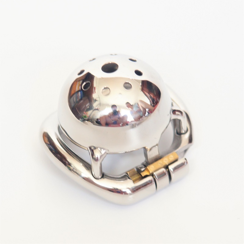 

China 2018 Super short metal cock cage 304# stainless steel small male chastity cage new chastity devices for men