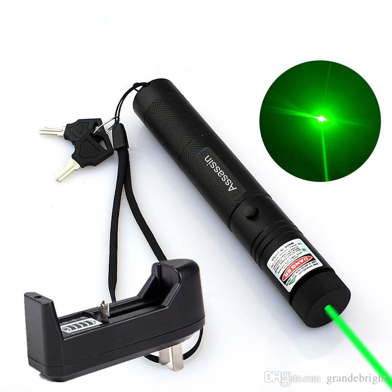 Laser Pointers 10Mile Military Green Laser Pointer Pen Astronomy 5mw 532nm Powerful Cat Gift Toy for 18650 Battery Charger-image-423285196