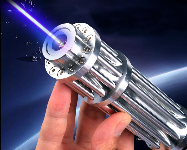 

HOT! Strong High Power 5000000m Blue Laser Pointers 450nm Lazer Pen Flashlight Hunting With 5 Star Caps