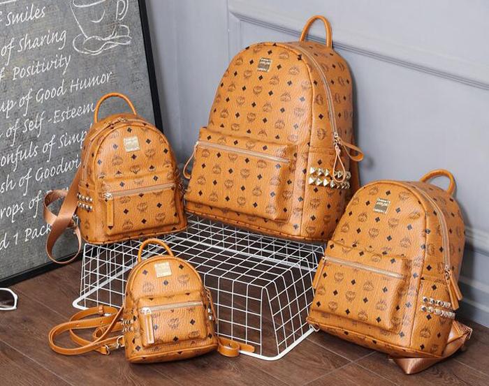 

Brand New Fashion punk rivet backpack school bag unisex backpack student bag men women travel STARK BACKPACK Free Ship, Red