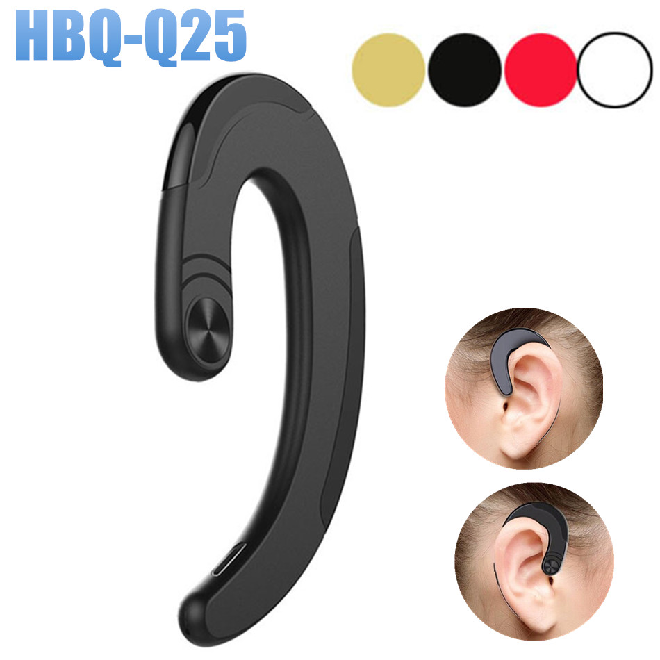 

2018 High Quality HBQ-Q25 Cordless Headphones Wireless Bluetooth V4.2 Earphones Waterproof Bluetooth Earbuds Sports Headset With Mic, Yellow