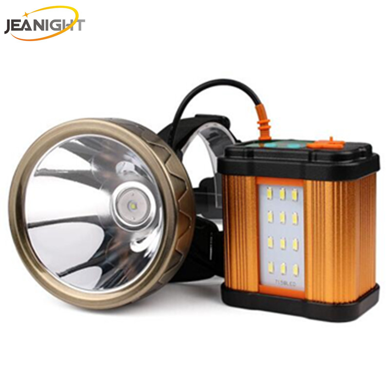 

JEANIGHT T18 20000mAh Led Headlamp 1800metrs Long Distance Head Lamp Recgargeable Headlight Lantern + Usb Light+Tripod