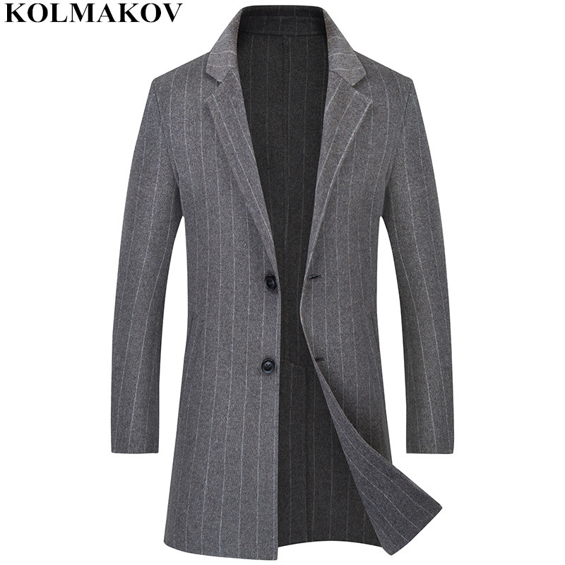 Men's Woolen Coats Autumn Mens 70% Wool Top Designer Overcoats Business Double-faced Men Overcoats Homme M-3XL