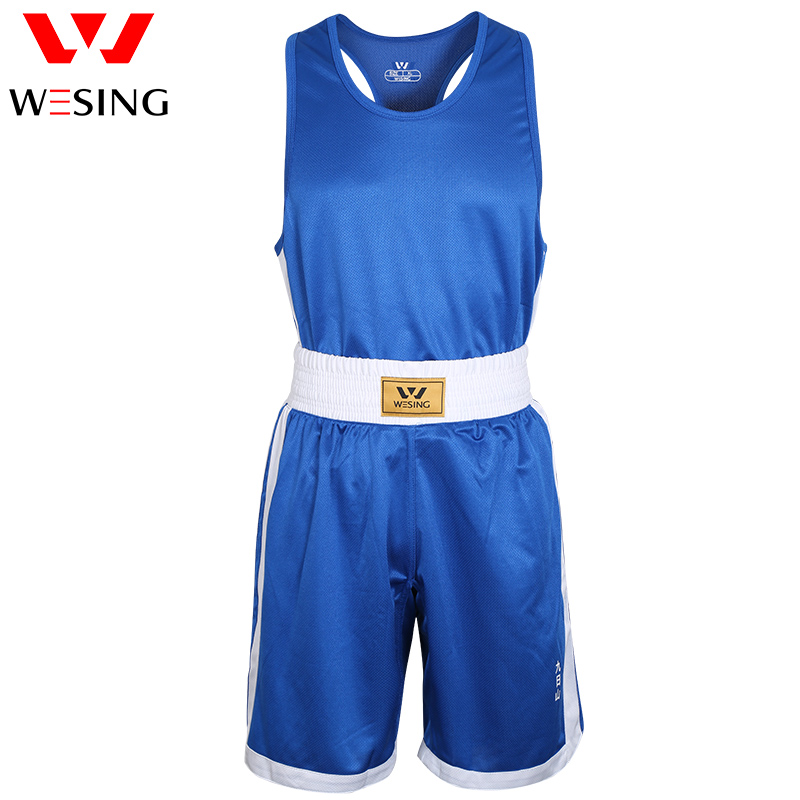 

wesing Boxing Uniform Boxing Suit Boxing Set For Men, Red