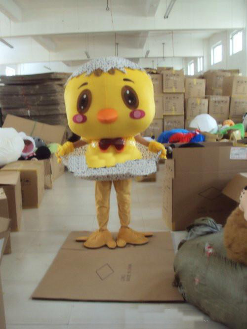 

2018 High quality hot little yellow chicken Plush Cartoon Character Costume mascot Custom Products customized Wholesale FREE SHIPPING, As picture