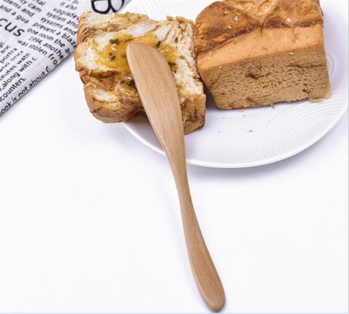 

100pcs Wooden Utensil Cutlery Butter Knife Cheese Dessert Jam Spreader Breakfast Tool Japanese Style Tableware butter knives wood C150