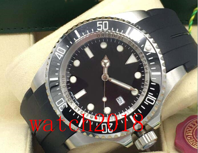 Luxury Watch STAINLESS STEEL Ceramic Bezel RUBBER Bracelet WATCH 44MM 116660 Automatic Fashion Brand Men's Watch Wristwatch-image-417736646