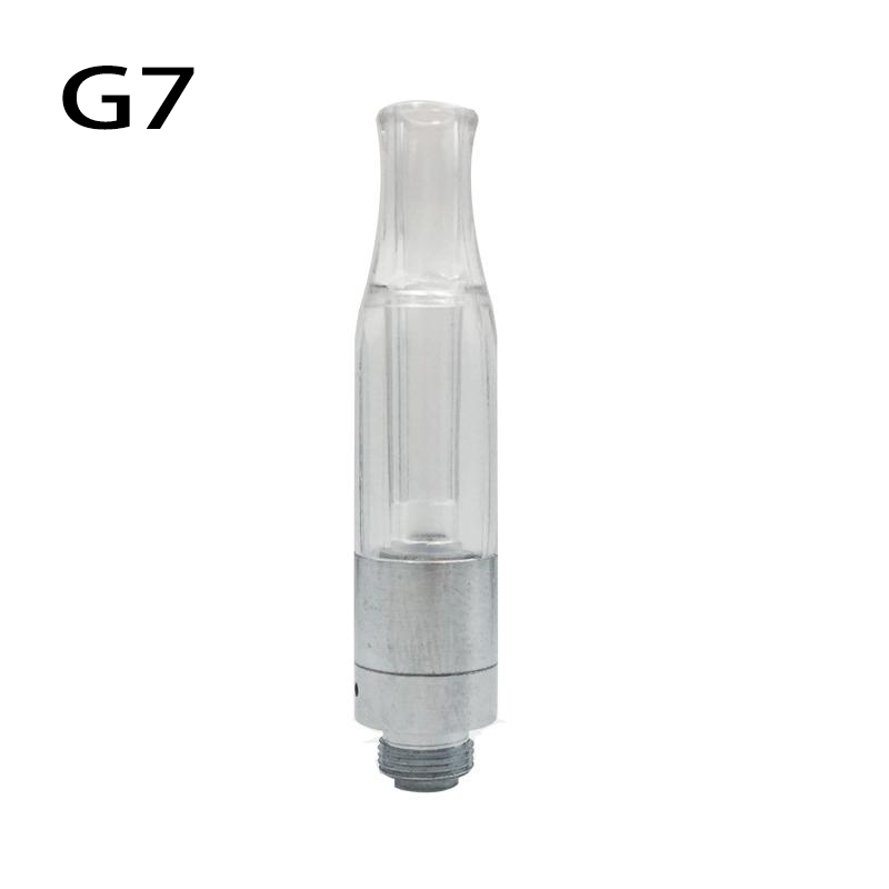 

G7 Cartridge Clear Food Grade Plastic Tank Vaporizer Pen 510 Thread Cartridges For Bud Touch Battery E Cigarette Clearamizer G7 Atomizer