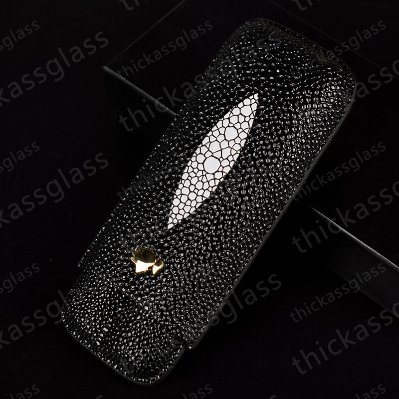 

Special style Cigar leather pouch Humidor tobacco cigarette pipe double Cigar tube travel carrying Case Holder