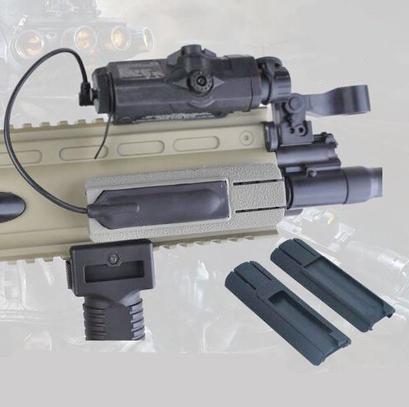

tactical airsoft 4 125 iti scar pocket panel remote switch rail pads set light fits 20mm rails p eq accessory