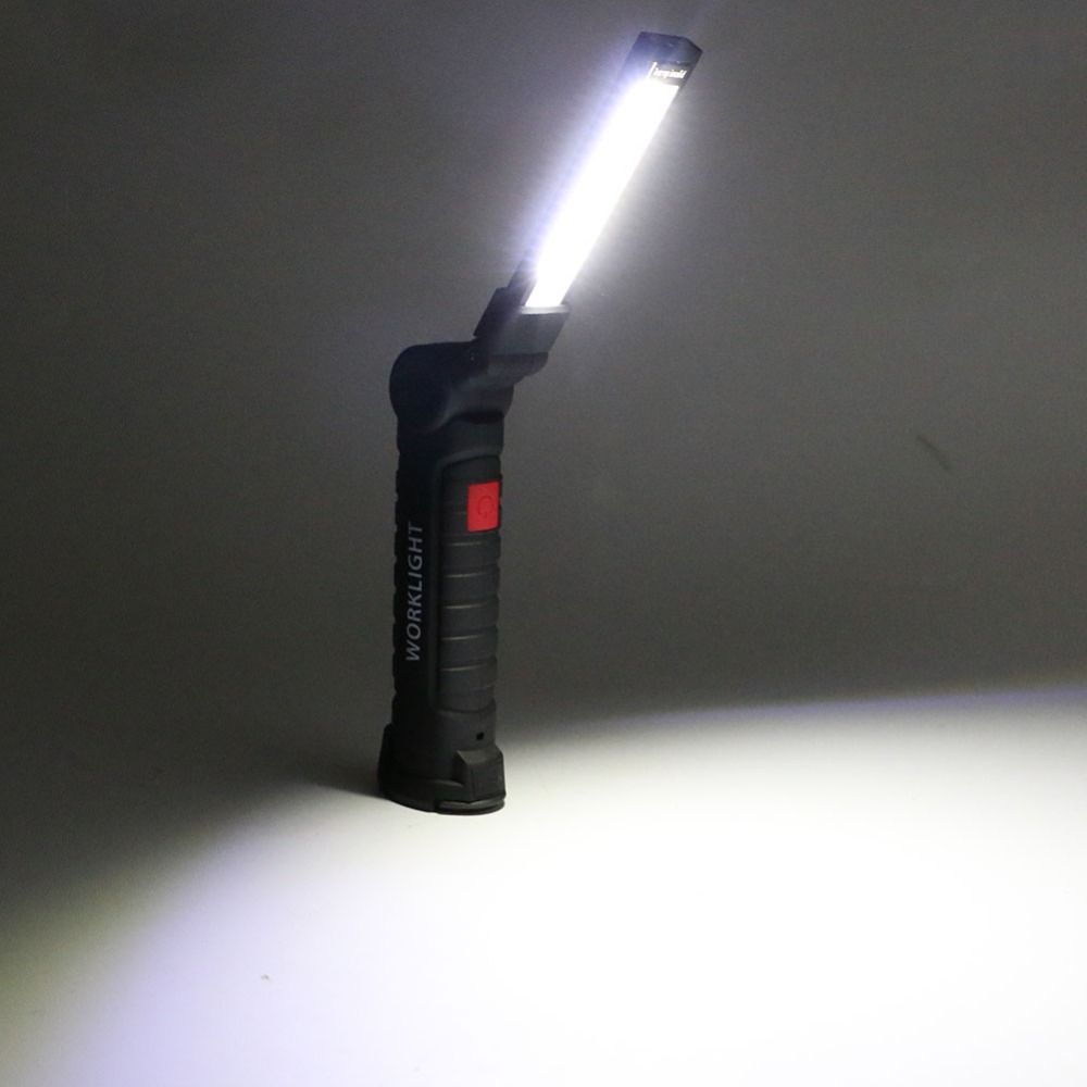 

COB Lamp LED Light Working Light with Magnet Portable Flashlight Outdoor Camping Working Torch USB Rechargeable Built In Battery