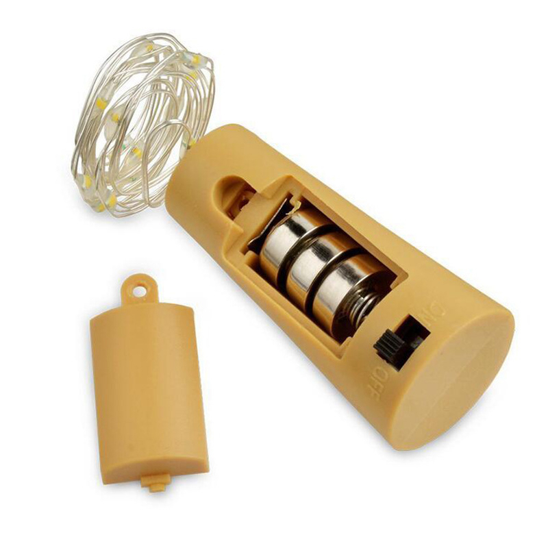 

Bar tool 2M LED Wine Bottle Stopper Christmas Party Wedding Decor Lamps Copper Wire String Light Cork Shaped Stopper