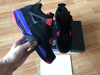 

with Box 2018 Mens Basketball Shoes Sneakers for Men 4s IV White Cement Motorsport Raptors Sports Shoes Size US8-13, Black cat