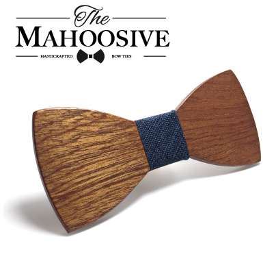 

Mahoosive Wood Bow Tie Mens Wooden Bow Ties Gravatas Corbatas Business Butterfly Cravat Party Ties For Men Wood Ties