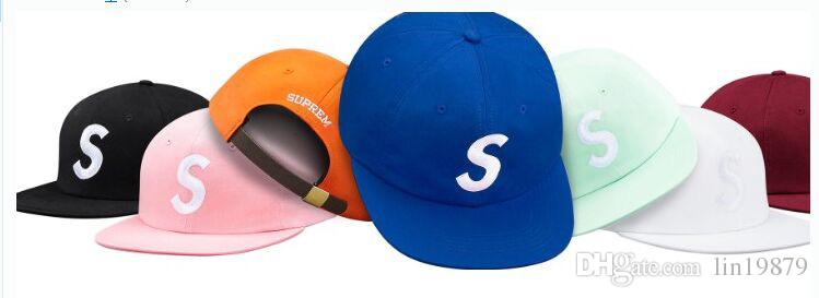 

2018 new summer style snapback caps letter s bone 5 panel hats for men women gorras adjustable baseball cap hip hop pop casquette, Blue;gray