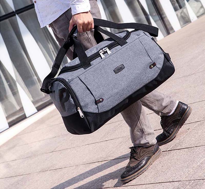 

50PCS Women Men Nylon Breathable Large Capacity travel duffle bag Pure Brief Zipper Desinger Sport&Outdoor Packs, Multi