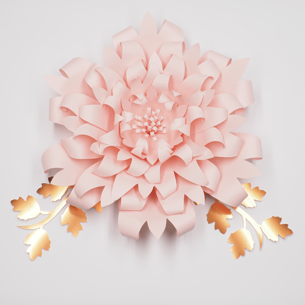 

1Piece Flower+ 2pcs Leaves Giant Large Paper Flowers Backdrop Wall Deco Wedding Arch Handcrafted Artificial Flowers Wall Hanging