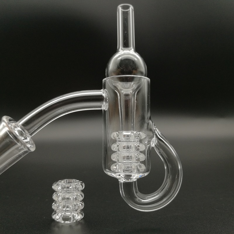 

Diamond knot Loop Quartz Banger dab Nail oil Recycler Quartz Banger Nail Carb Cap gear Insert for dab rig glass water pipes bong