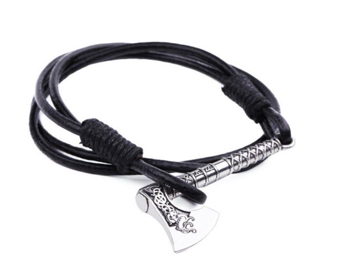 Cráneo Goth Marrón Muñequera-Tie Cable-Horror Halloween