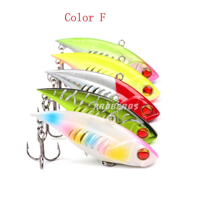 

Hot Artificial Plastic Realistic fish BASS Fsihing lure Hooks With 3D Eyes 11g 6cm VIB Wobbler Crankbaits Rattlin lure