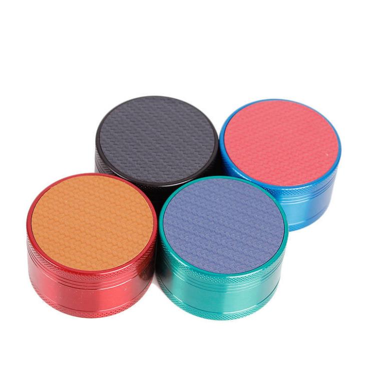 

New zinc alloy 50mm metal grinder 3 layer smoke cutter manual smoke regulator