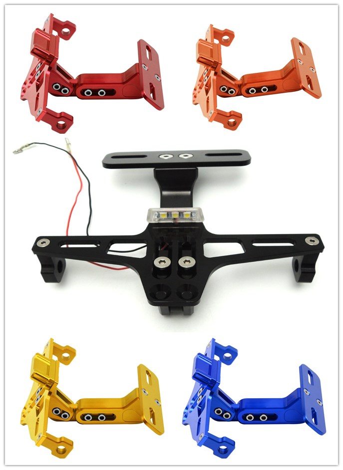 

Motorcycle Universal Accessories Fender Eliminator License Plate Bracket Holder Ho Tidy Tail with Aluminium LED Light