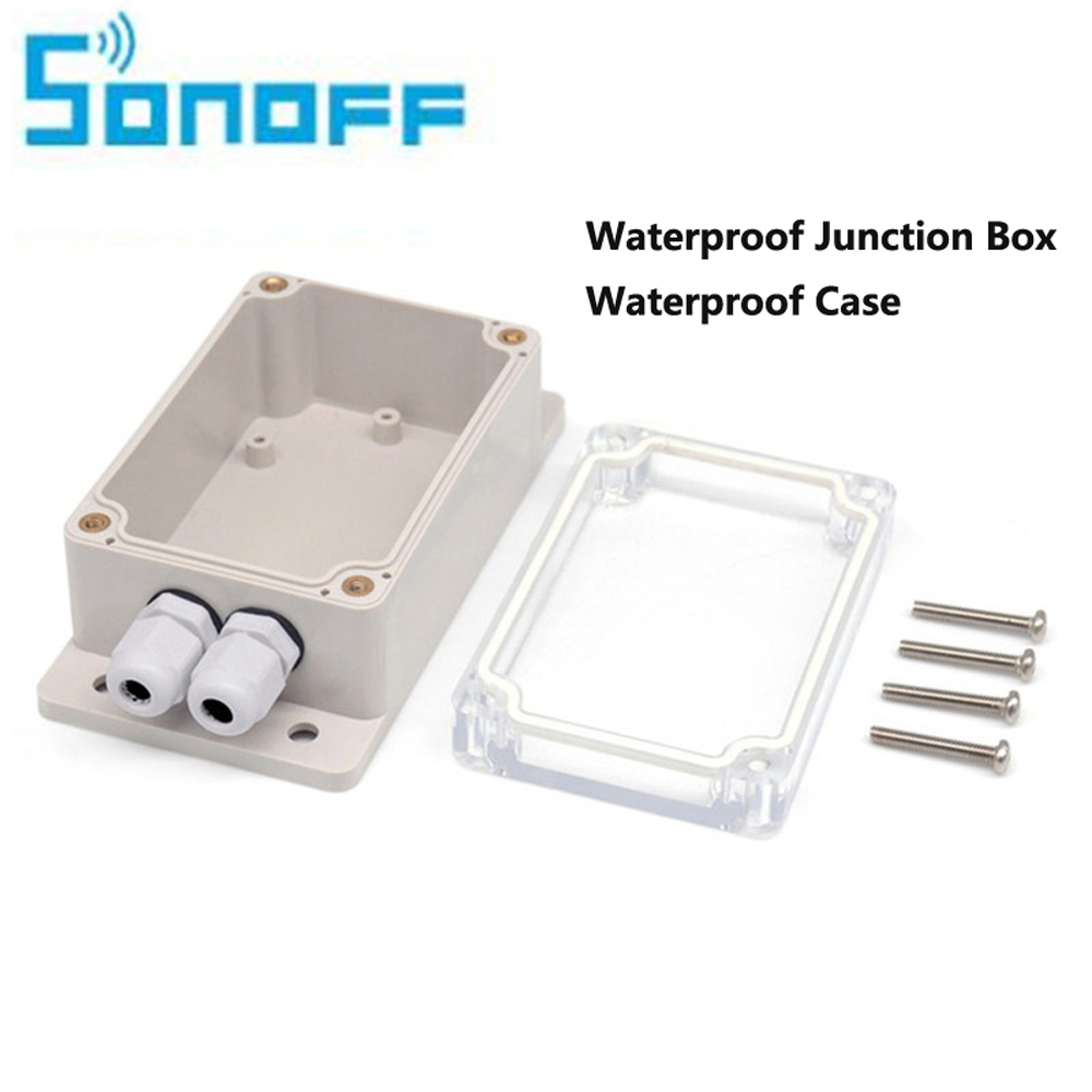 

Sonoff IP66 Waterproof Junction Box Waterproof Case Water-resistant Shell Support Sonoff Basic/RF/Dual/Pow for Xmas Tree Lights
