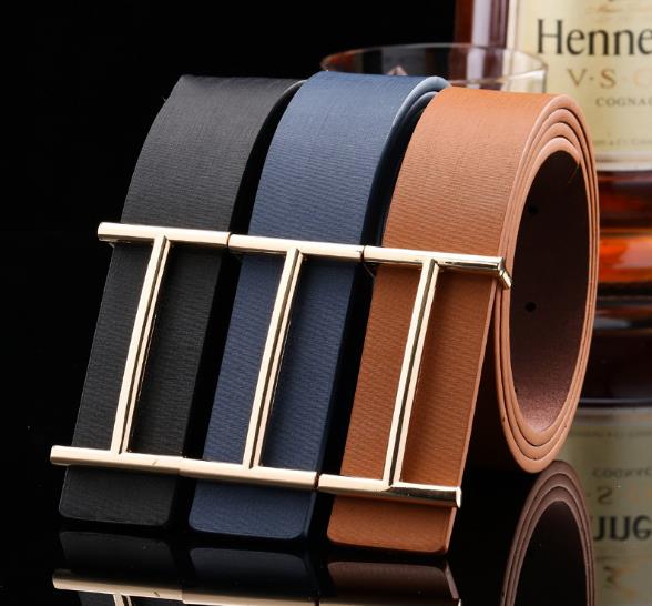 

Designer Belt Luxury Big Buckle Reversible Belts Fashion Men Women Real Leather Belt Width 3.8cm, Multi