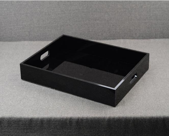 

New Arrival Organizer Tray Women Jewelry Display Cosmetic Makeup Storage Tray Acrylic Big Tray Vip gift, Black
