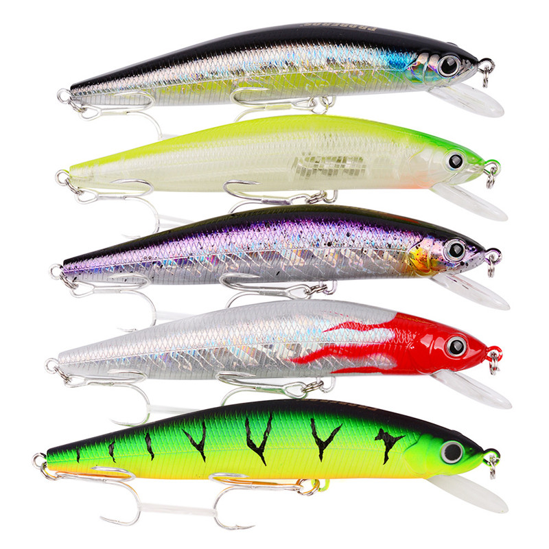 

Brand Retail Box ABS Plastic Minnow Laser Fishing lure 14.5cm 25g Deep Diving wobbler swimming saltwater bait