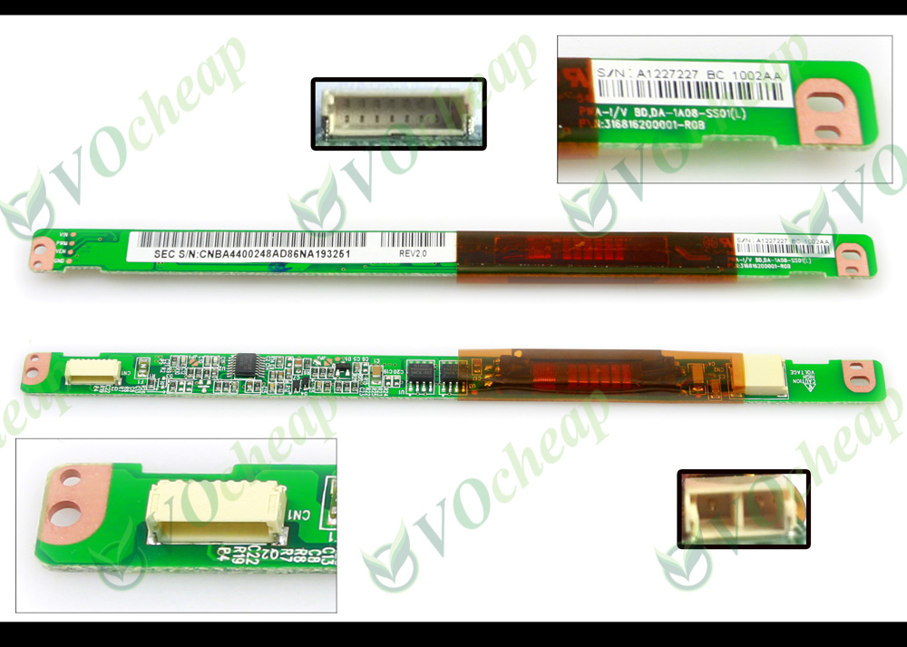 

100% Genuine New LCD Screen inverter FOR Samsung NP R510 R60 R700 R710 R40 R408 R70 P500 R560 R610 316816200001-R0B DA-1A08-SS01